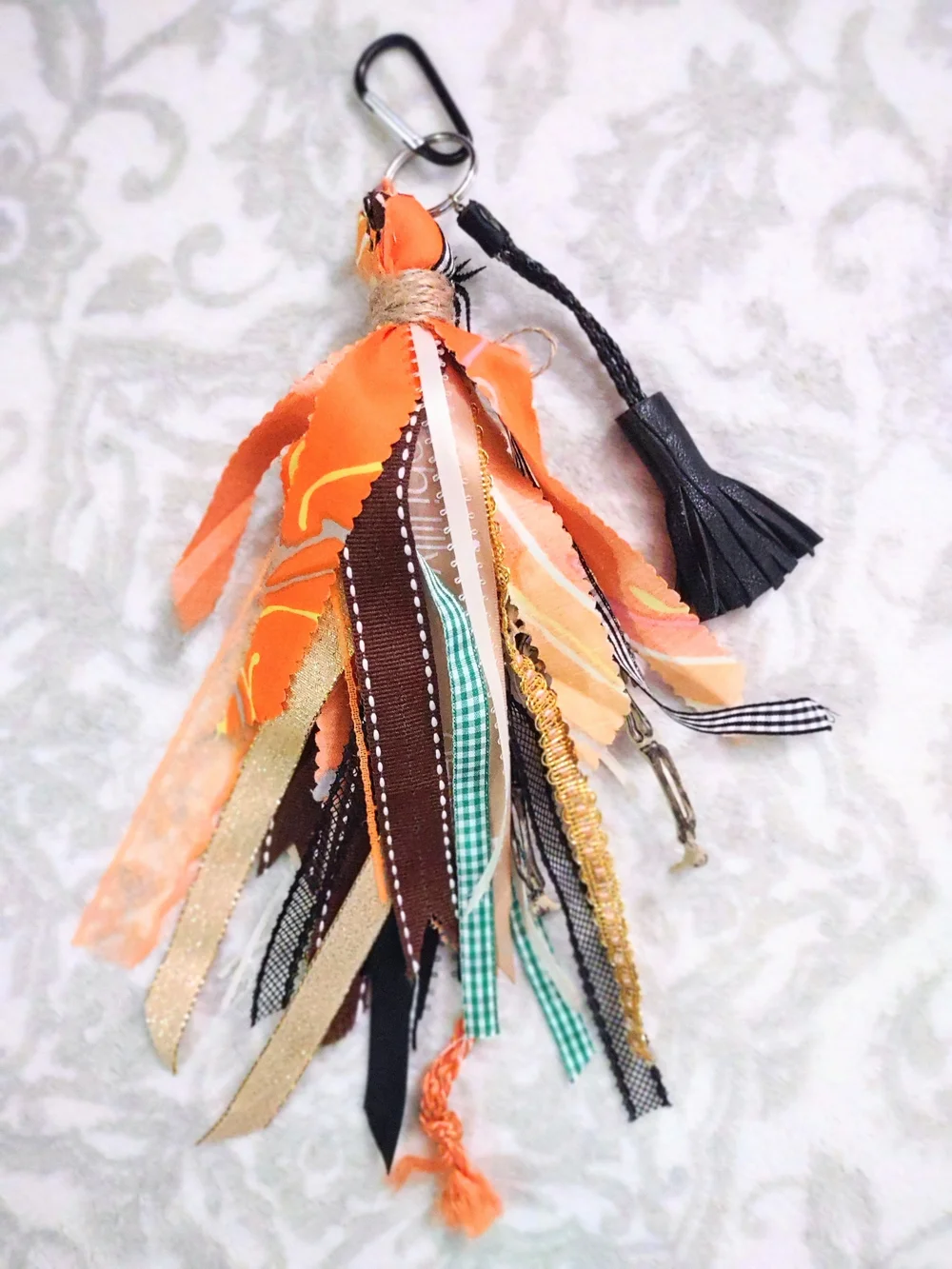 Large Tassel Charm Keychain Dangle